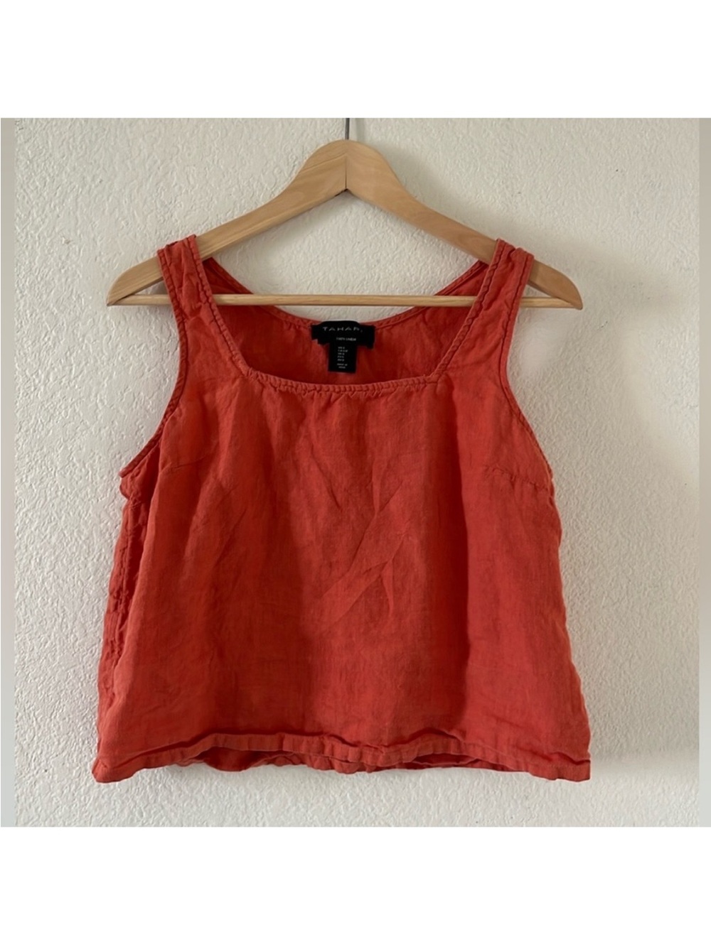 Tahari Linen Tank Top